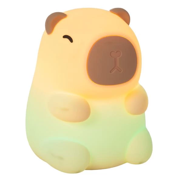 Lucide PINCHA CAPYBARA - Lampe de table Rechargeable Chambres d'enfant - Batterie/Piles - LED 3 StepDim - 1x0,5W 2100K - Crème | Essential - détail 1